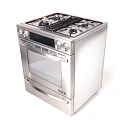 Stainless Steel Kitchen Gas Stove With Built In Oven Appliance Design
