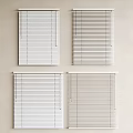 White Window Blinds With Different Styles For Interior Wall Mounted Decoration