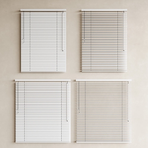 Minimalist Venetian Blinds Roller Blinds Curtains Venetian Blinds Pull Blinds 3d model