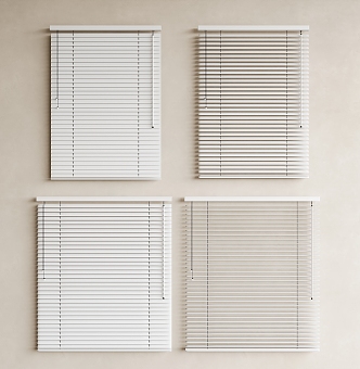 Minimalist Venetian Blinds Roller Blinds Curtains Venetian Blinds Pull Blinds 3d model