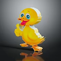 Cute Duck Shaped Kids Chair With 3D Design And Thumb Up Detail