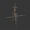 3D Helicopter Model Detailed Rendered Design With Main Rotors Cockpit And Landing Gear