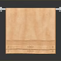 Wooden Towel Hanger For Daily Necessities With Metal Rod And Smooth Surface