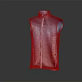 Blue Sleeveless Sports Vest With Gradient Design And Brand Logos