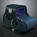 EOTECH Tactical Red Dot Sight With Adjustable Knobs And Purple Lens