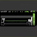 Sleek Black Beverage Can With Green Logo Text And 15 Percent Content Details