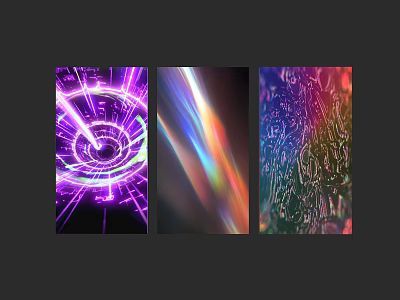 Vibrant Abstract Visual Art With Colorful Light Patterns And Digital Fractals 3d model