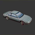 Light Blue Two Door Sports Car With Modern Sleek Design And Shiny Reflective Finish