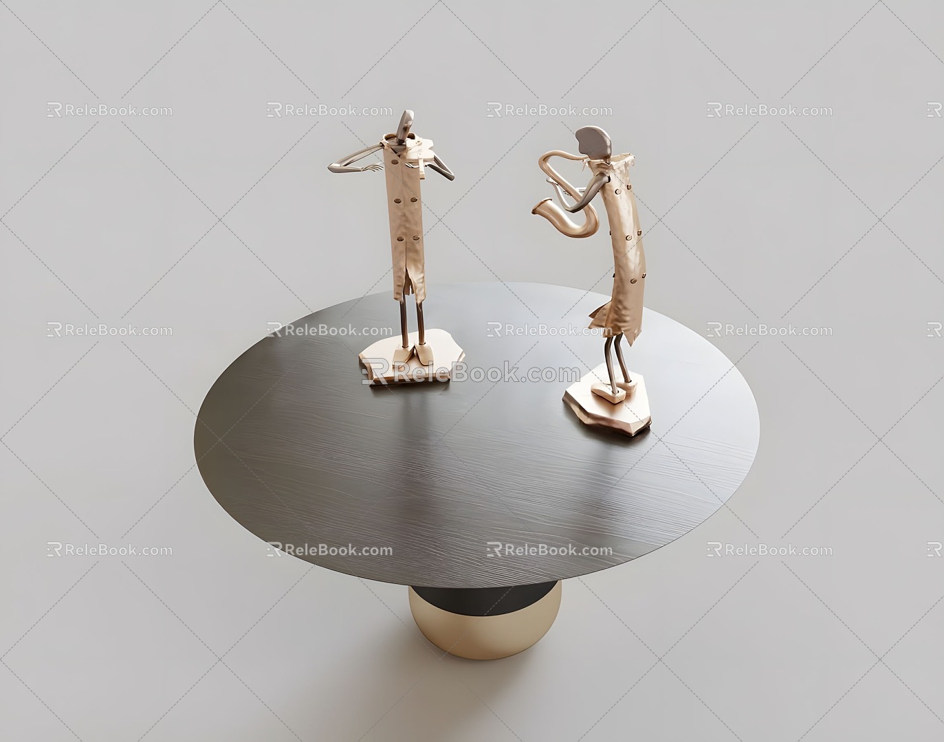 Modern Coffee Table Combination Modern Coffee Table Side Table Round Table Book Decoration Simple Home Furniture 3d model