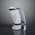 Unique Modern Architectural Building With Curved Design White Exterior And Windows