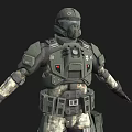 a heavily armed pilot 3d model