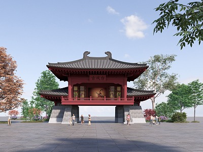 Chinese Stage Ancient Stage 3d model