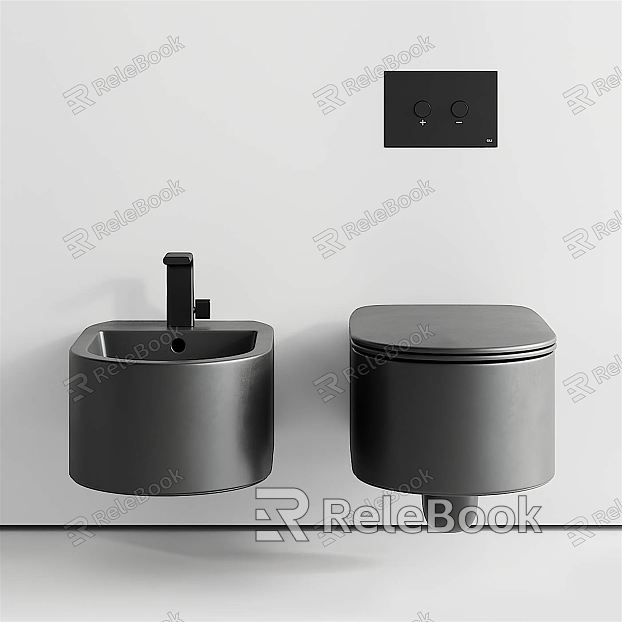 Modern Toilet Wall Mounted Toilet Toilet Toilet Combination Minimalist Toilet model