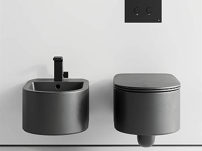 Modern Toilet Wall Mounted Toilet Combination Minimalist Toilet model