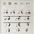 Various Modern Design Downlights and Spotlights in White and Black for Home Ceiling Lighting