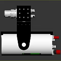 Precision Industrial Electronic Device Featuring Metal Components Connectors And Red Indicator Light