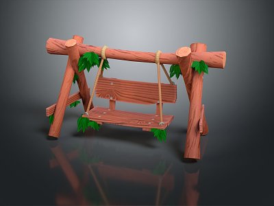 Swing CG Swing Cartoon Swing Animation Swing 3d model