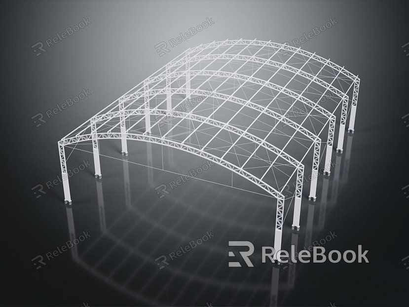 Modern steel frame steel frame shed canopy model