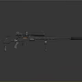 Tactical Long Range Military Sniper Rifle With High Precision Scope And Adjustable Bipod