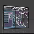 Lancome Paris Commercial Display Equipment For Pop Up Shelf Sample Machine With Transparent Illuminated Design