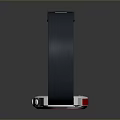 Stylish Smartwatch With Black Silicone Strap Red Silver Dial And Digital