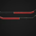 Heavy Duty Black And Red Pry Bars For Construction And Demolition Work