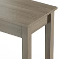 Modern Wooden Desk With Shelf And Sturdy Legs Design For Home Office