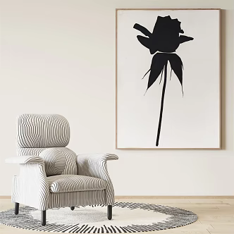 Modern single sofa 3d model