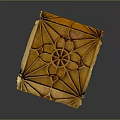 Furniture Carved Wood Decorative Panel With Intricate Floral Pattern Design