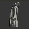 Hooded Gray And Light Gray Sweatshirt With Color Block Sleeves And Casual Design
