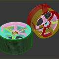 High Quality Car Parts Golden Wheel Rims with Elegant Metallic Design for Vehicles