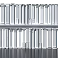 Various Classic Roman Columns With Different Styles Intricate Carvings And White Finish