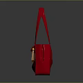 Elegant Red Leather Handbag with Carry Straps and Tassel Detail for Modern Fashion