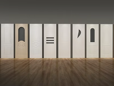 Wooden door panel modeling 3d model Wooden door panel modeling 3d model