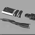 Assorted Metal Mechanical Parts With Curved Structure And Hole Features For Industrial Use