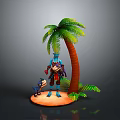 Female Avatar Female Avatar Female Avatar Female Avatar Alien Avatar Alien Creatures 3d model