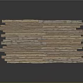 Wood Grain Stone Stacked Planks for Wall Decoration with Natural Texture and Warm Tones