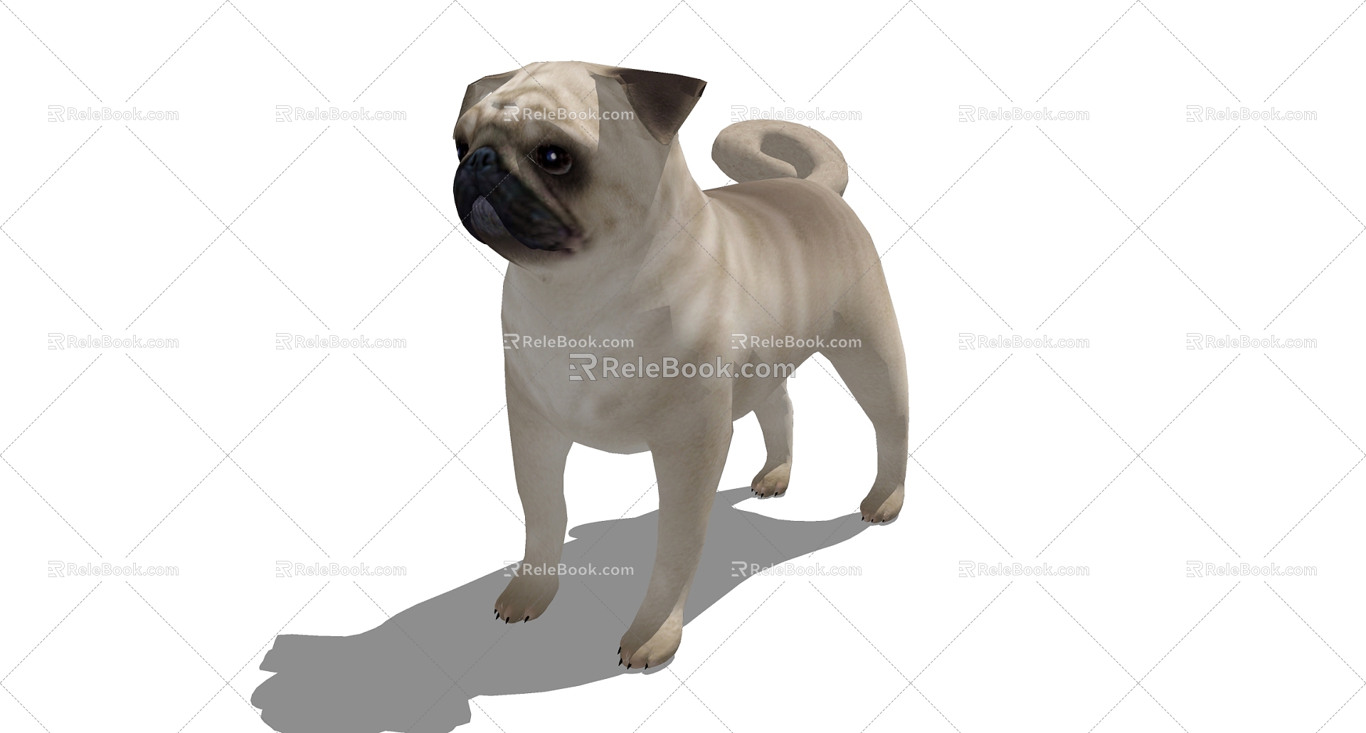 Modern Dog Animal Dog 3d model