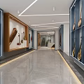 Modern Musical Instrument Store With Blue Shelves Displaying Traditional And Modern Instruments