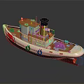 Classic Rescue Yacht With Lifebuoy And Wooden Deck