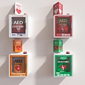 AED automatic defibrillator storage cabinet AED first aid kit AED automatic defibrillator wall mounted AED defibrillator defibrillator storage cabinet AED wall cabinet 3d model