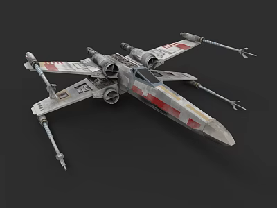 X Wing Starfighter Cosmic Aerospace Craft Design And Model Details 3d model