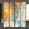 Modern Screen Partition 3d model