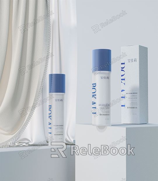 Modern skin care products model