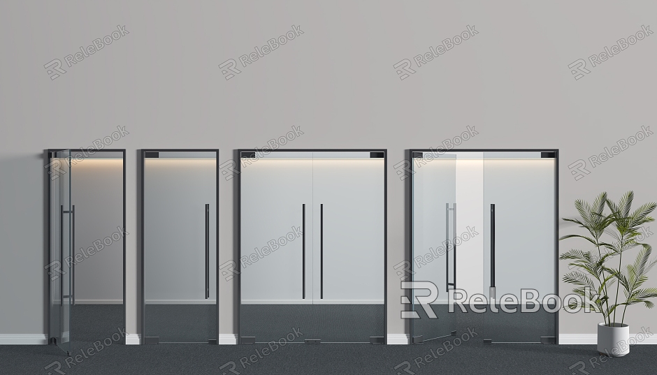 Glass Door Glass Double Door Office Glass Door model