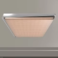 Modern Square Ceiling Light With Sleek Frame And Soft Lighting On Ceiling 3d model