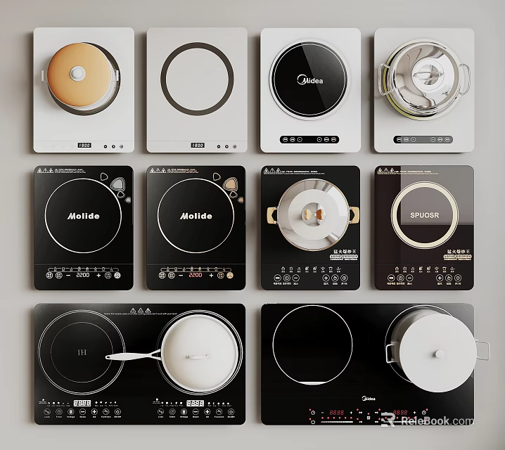 Modern Downlights And Spotlights With Various Designs For Home Interior Lighting 3d model