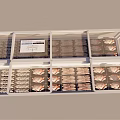 Commercial Freezer Display With Transparent Lid And Multiple Compartments For Food Storage