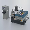 Industrial CNC Machining Equipment With Control Panel And Precision Processing System 3d model