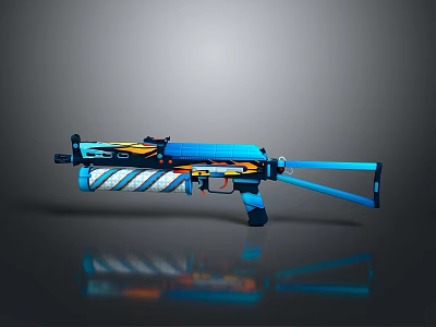 rifle semi-automatic rifle combat rifle battle rifle carbine war rifle attack rifle 3d model